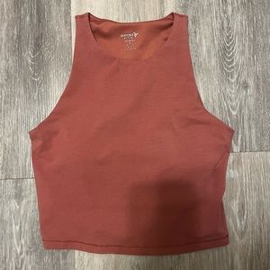 Old navy build in bra cropped tank top